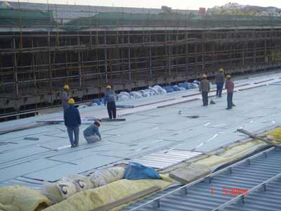 國家會(huì)議中心戶外施工現(xiàn)場(chǎng)全景探析